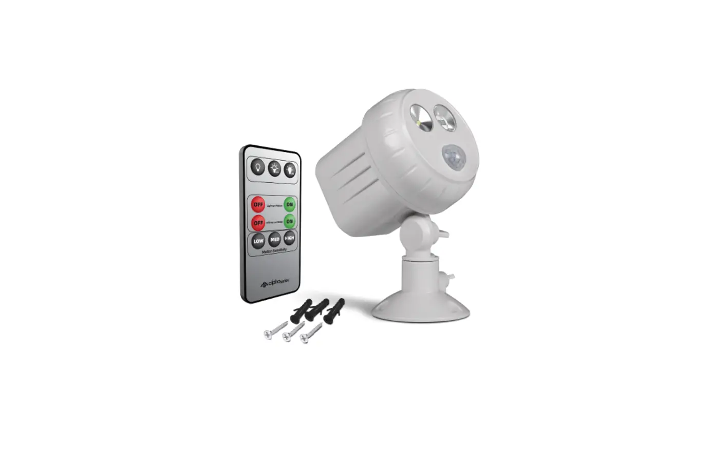 Alpha Series Add-on Wireless Motion Sensor Spotlight With Remote Control Instruction Manual