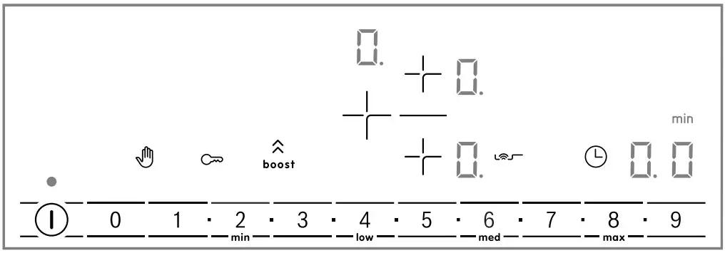 BOSCH PIJF Induction Hob - Control panel