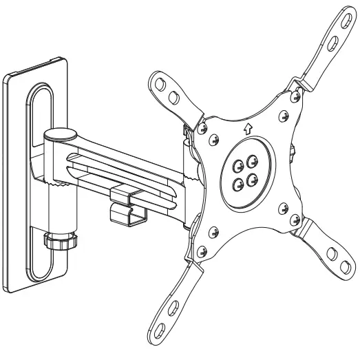 WALI 1343LKS Full-Motion TV Wall Mount-FIG1