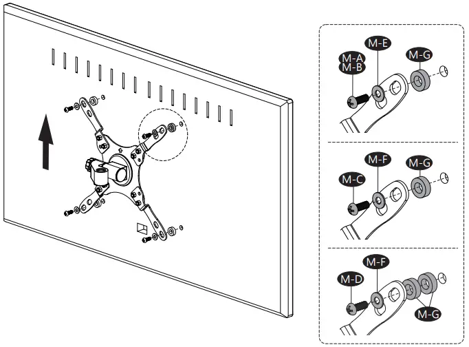 WALI 1343LKS Full-Motion TV Wall Mount-FIG12