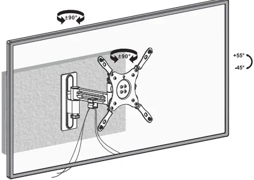 WALI 1343LKS Full-Motion TV Wall Mount-FIG16
