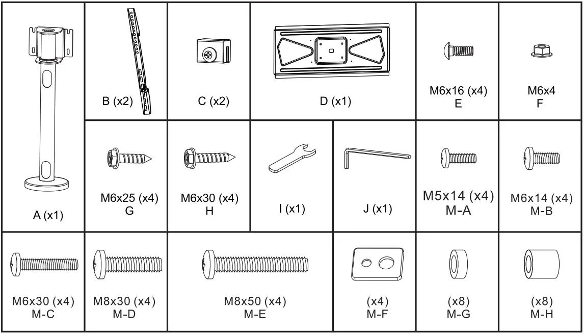 MULTIBRACKETS-M-VESA-Bolt-Down-TV-mount-Turn-400-MAX-Fig-02