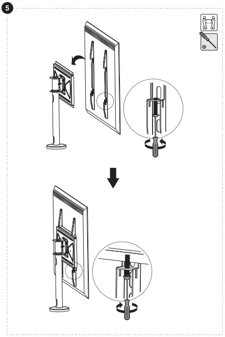 MULTIBRACKETS-M-VESA-Bolt-Down-TV-mount-Turn-400-MAX-Fig-07