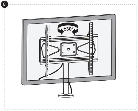 MULTIBRACKETS-M-VESA-Bolt-Down-TV-mount-Turn-400-MAX-Fig-09