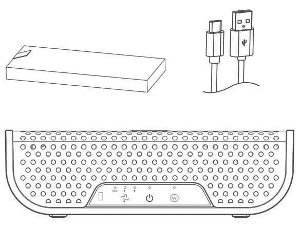 Sumbeam SAP Series ON the Go Fresh Portable Air Purifier - Whats included in your box