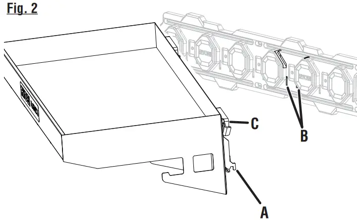 REMOVING THE HANGING SHELF