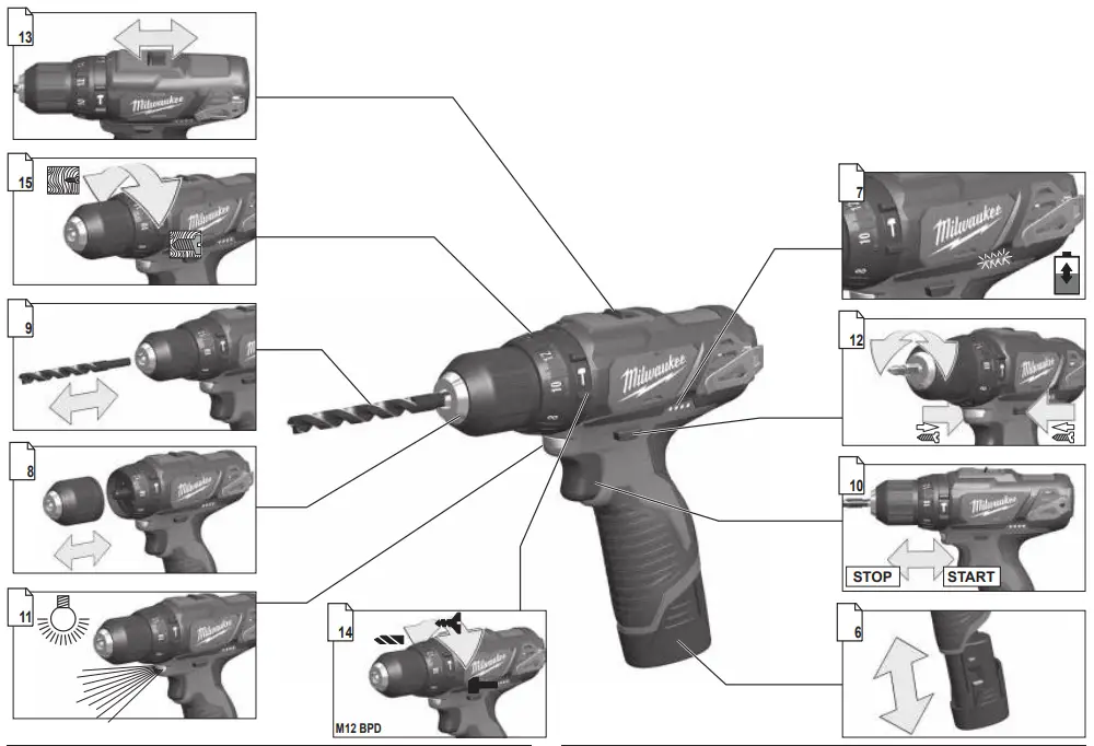 milwaukee M12 BDD 12 V Drill Driver - Fig