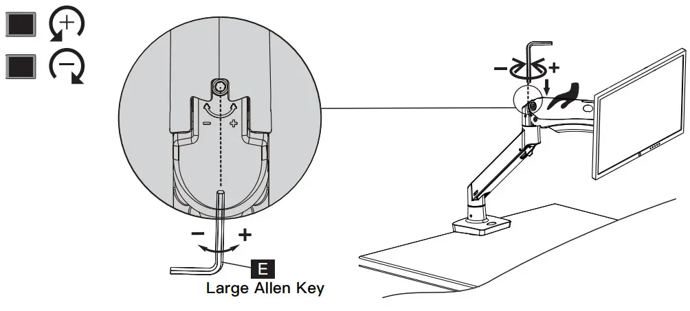 HUANUO HNSS12 Monitor Desk Mount -1