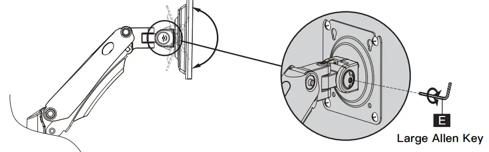 HUANUO HNSS12 Monitor Desk Mount - Adjustment