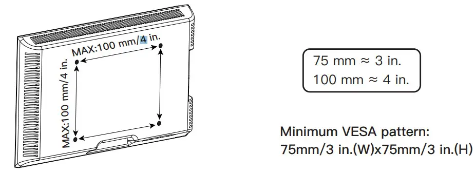 HUANUO HNSS12 Monitor Desk Mount - VESA Pattern