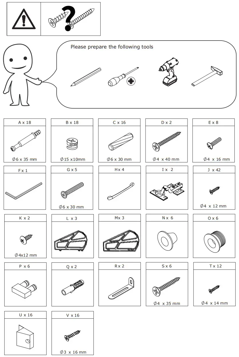 FUFU GAGA WFKF210049 20 Pair White Composite Shoe Cabinet - FIGURE 1