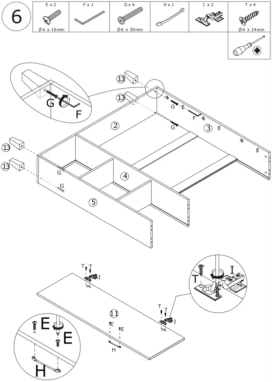 FUFU GAGA WFKF210049 20 Pair White Composite Shoe Cabinet - FIGURE 8