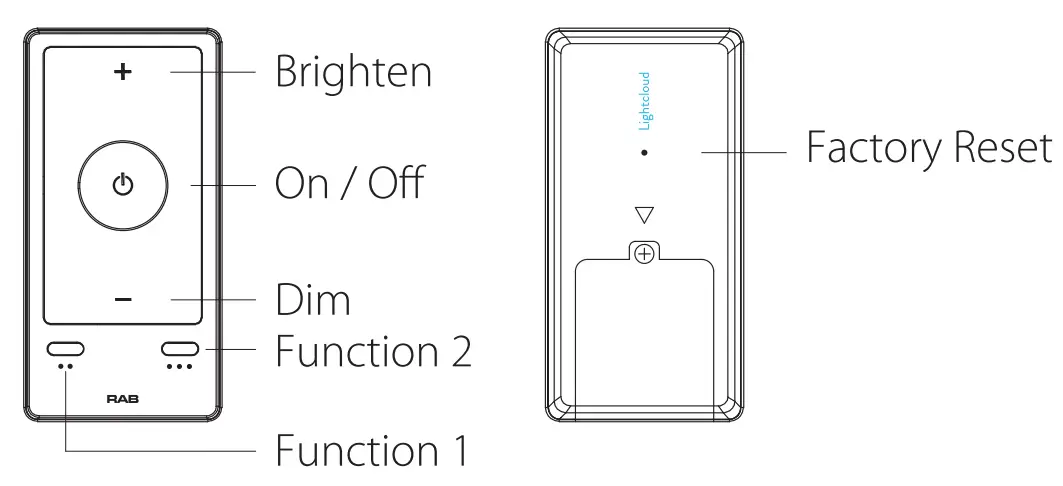 Lightcloud LCBLUEREMOTE-W Remote Control - fig 1