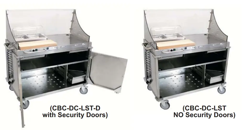 Cadco CBC-DC-LST Mobile Sampling Cart