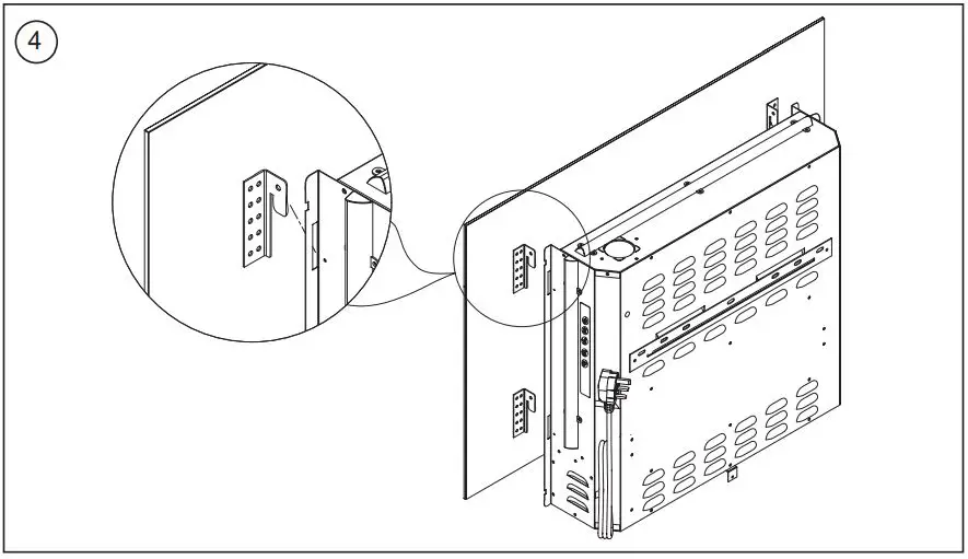 Dimplex TLC20LX-AU Toluca Deluxe Wall Mounted Electric Fire Heater Instruction Manual - Fig 4