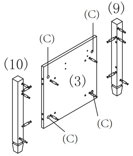 ANGELES HOME 8CK-65HW716WH 41 Inch L White Rectangle Wood Lift Top Coffee Table - 11