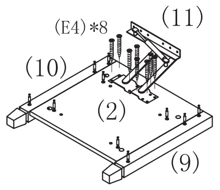 ANGELES HOME 8CK-65HW716WH 41 Inch L White Rectangle Wood Lift Top Coffee Table - 12