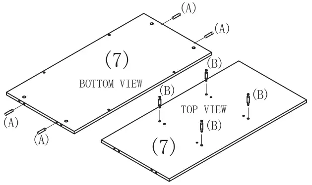 ANGELES HOME 8CK-65HW716WH 41 Inch L White Rectangle Wood Lift Top Coffee Table - 6
