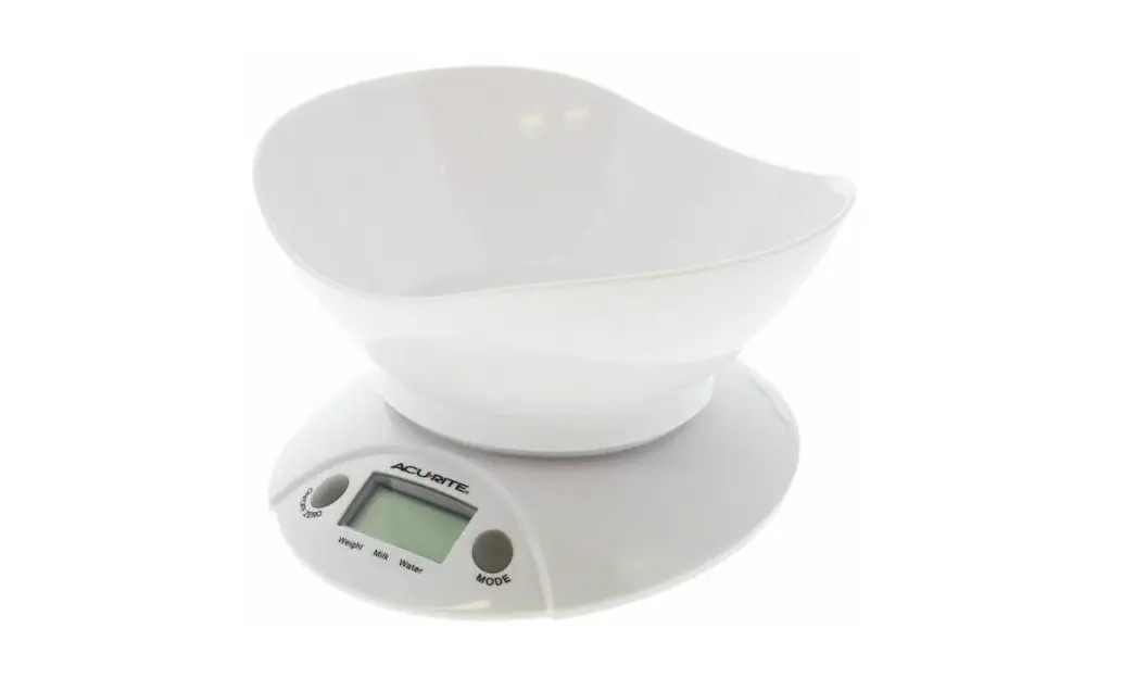Acurite 00948 Digital Kitchen Scale Removable Bowl 5kg Capacity Metric Imperial Instruction Manual Acurite 00948 Digital Kitchen Scale Removable Bowl 5kg Capacity Metric Imperial Instruction Manual