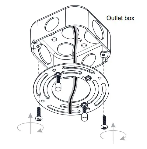 QUOIZEL QSF5595AWN and QSF5595WA Alexa Semi Flush Mount Aged Walnut - Figure 4