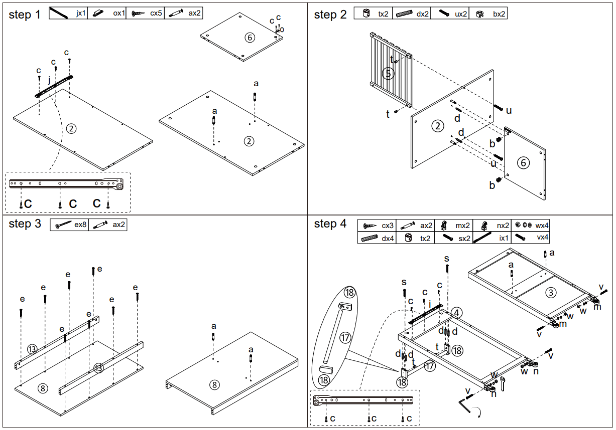 Kmart 43150861 Large White Cupboard Trolley - fig