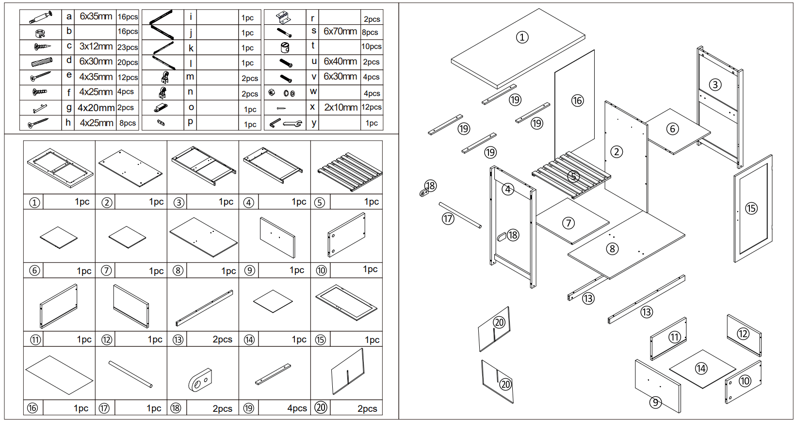 Kmart 43150861 Large White Cupboard Trolley