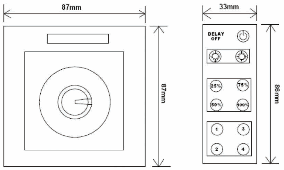 OUTWATER LED IR DIM IR LED Dimmer Switch - FIGURE 1