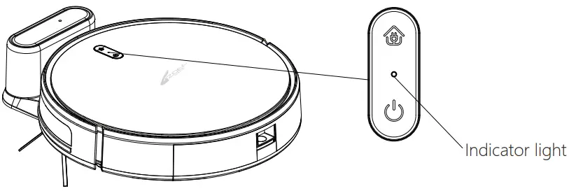 ZOEF ROBOT AS20Z NL V3 Anna Robotic Vacuum Cleaner -Charge the robot