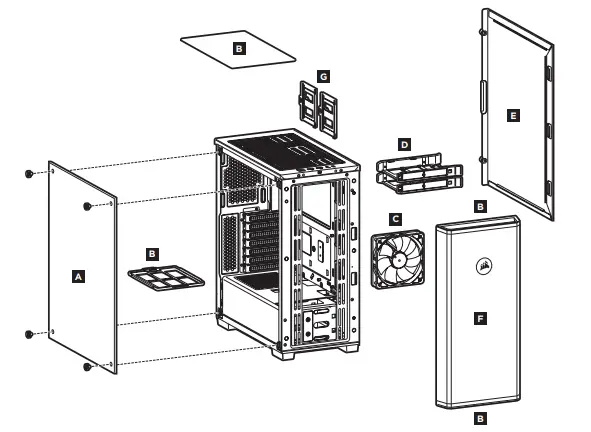 CORSAIR 175R Mid-Tower Gaming Case - FIGURE 2