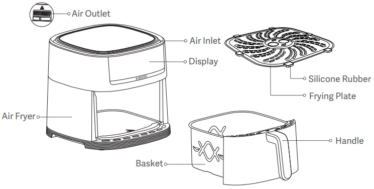 xiaomi-MAF08 -Fryer-6L-FIG-1