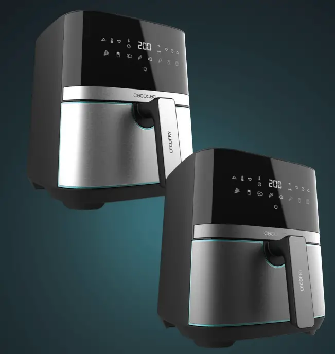 cecotec CECOFRY FULL INOXBLACK 550 Frier Without Oil Of 186oz Of Air Hot Cecofry Full Inox Black