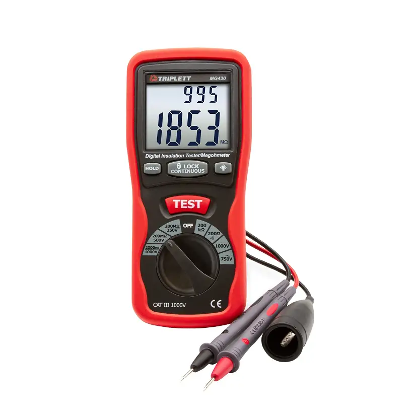 Triplett Mg420 Analog Megohmeter-insulation Tester User Manual