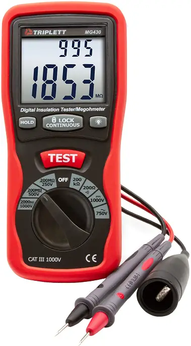 TRIPLETT MG420 Analog Megohmeter-Insulation Tester