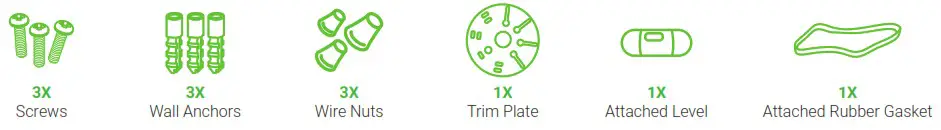 SUNCO LIGHTING WP 120W 5K 1PK 120W Wall Pack - COMPONENTS