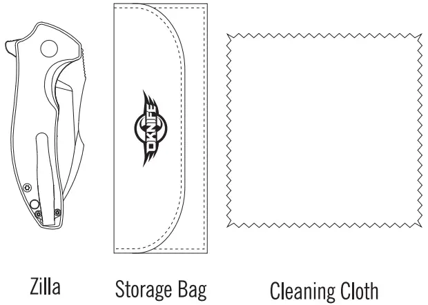 OLIGHT ZILLA 4.88 Inch Stainless Folding Pocket Knife - In The Box