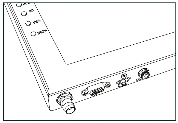 ikan PT19 19 Inch High Bright Teleprompter LED Monitor - Monitor Ports