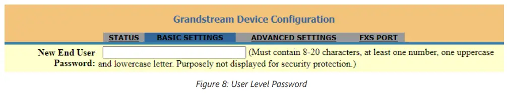 GRANDSTREAM HT802 Networking System - Password