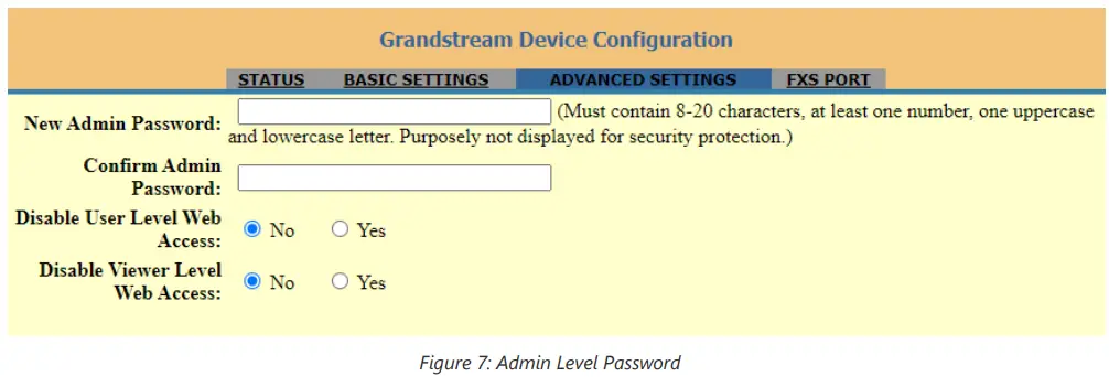 GRANDSTREAM HT802 Networking System - settings