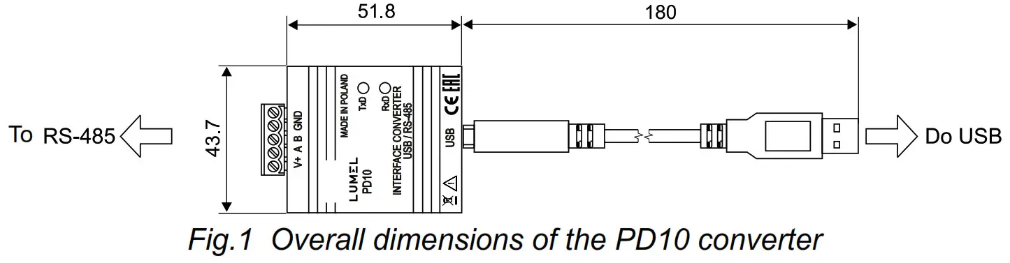LUMEL RS-485 Interface Converter - Converter