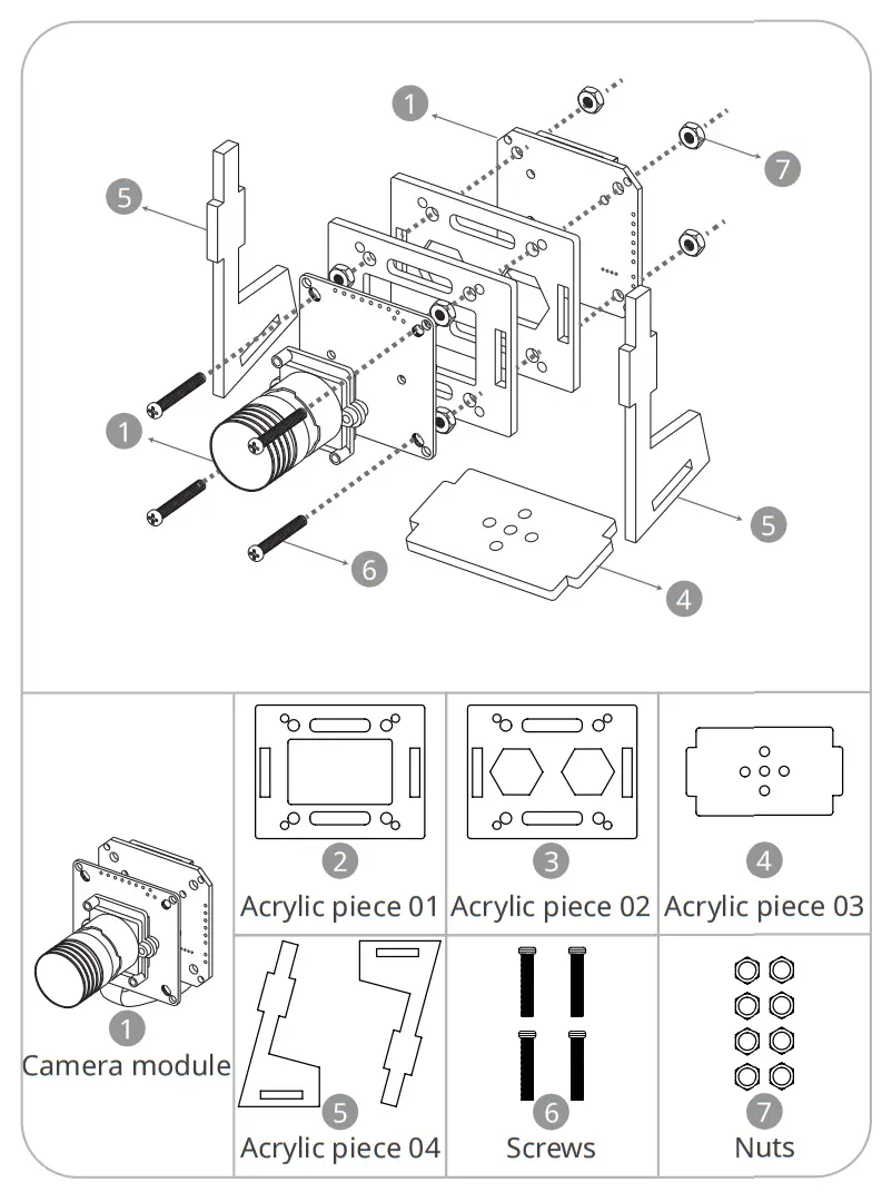 ArduCam B0333 Pi Ultra Low Light Camera - pakage