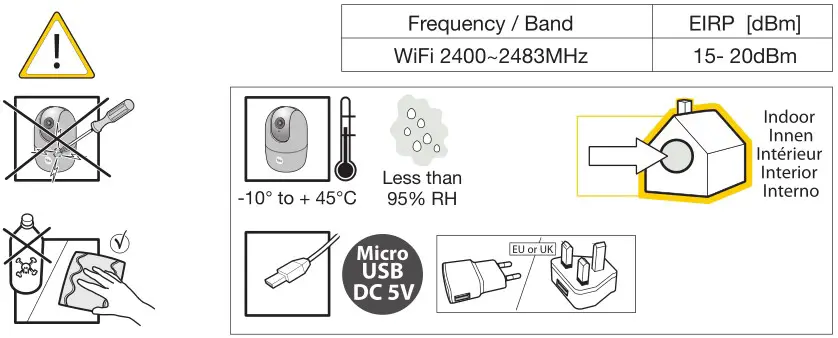 Yale SV-DPFX-B Motion Detection Indoor WiFi Camera Pan & Tilt - Environment