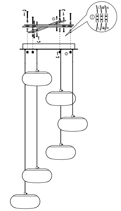 V-TAC VT-7390 LED Designer Pendant Light - figure 1
