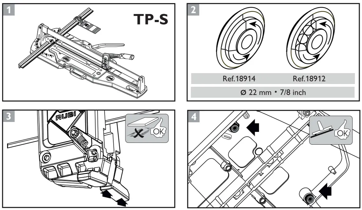 RUBI TP-75-T Manual Tile Cutter-1