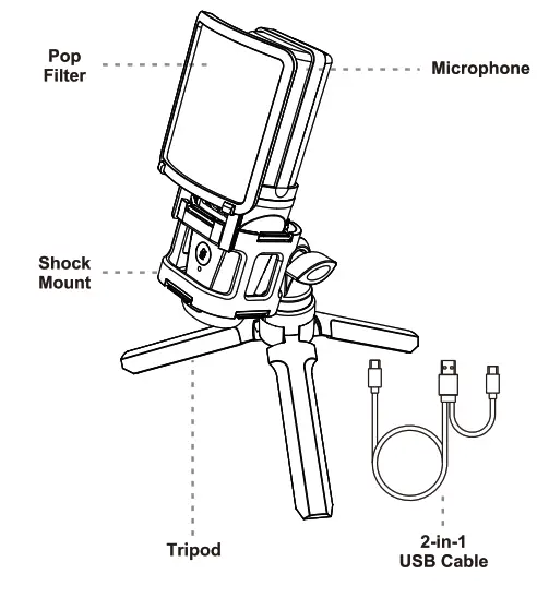 VeGue VM30 USB Condenser Microphone - fig1