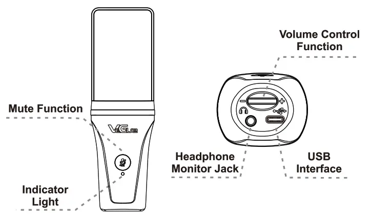 VeGue VM30 USB Condenser Microphone - fig2