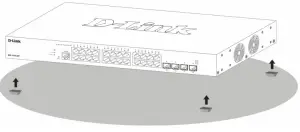 D Link DXS1210 28T 24 Port 10GBas T and 4 Port 25GBase SFP28 Managed Switch - Switch without a Rack