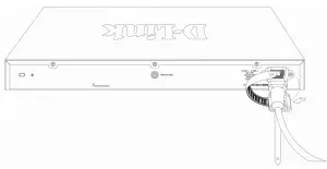 D Link DXS1210 28T 24 Port 10GBas T and 4 Port 25GBase SFP28 Managed Switch - power cord
