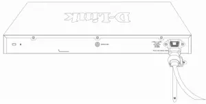 D Link DXS1210 28T 24 Port 10GBas T and 4 Port 25GBase SFP28 Managed Switch - power cord2