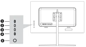 NEWSKILL ICARUS RGB 27 Inch 4K UHD Resolution - Monitor Buttons