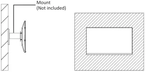 NEWSKILL ICARUS RGB 27 Inch 4K UHD Resolution - e monitor on the wall